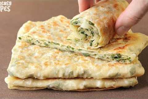 Pancakes With Herbs in 10 Minutes! No Yeast! This is the tastiest thing I''ve ever eaten!