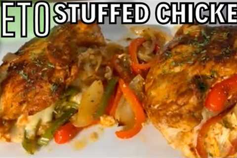 Keto Friendly Fajita Stuffed Chicken Breast