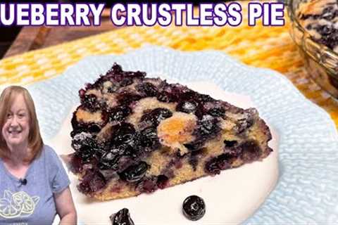 BLUEBERRY CRUSTLESS PIE