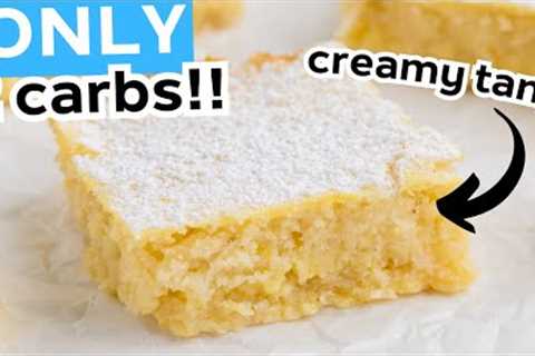 SIMPLE ingredients make LOW CARB lemon bars you''ll CRAVE