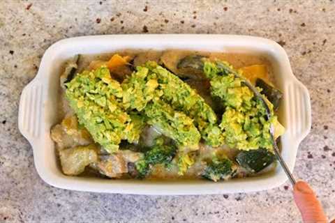 What I eat today on vegan keto - Creamy veggie bake