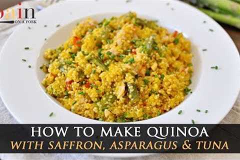 Incredible Saffron Quinoa Recipe with Asparagus & Tuna