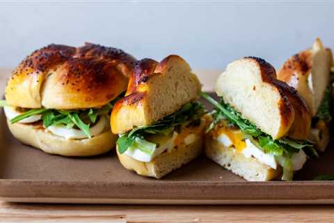 sliced egg sandwich