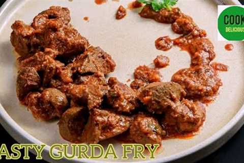 Gurda fry/Hyderabadi special breakfast recipe/Bakre Ka Gurda/Cook Delicious.