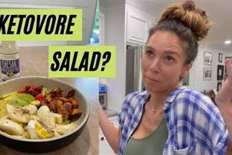 SUMMER KETO RECIPE [ KETOVORE SALAD ] what I eat