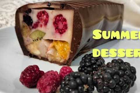 How to cook a delicious, light, fruity dessert without an oven from Grandmother''s recipes  ASMR