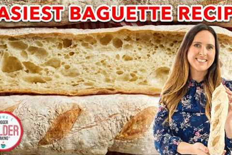 The Easiest No Knead Baguette Recipe