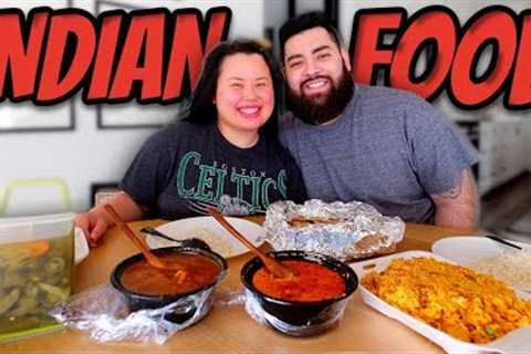 INDIAN FOOD MUKBANG (CHICKEN BIRYANI, NAAN, BUTTER CHICKEN, MANGO CHICKEN CURRY) 먹방 EATING SHOW!