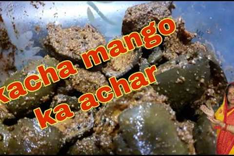 Delicious receipe ||kacha mango ka achar ||Radhika cooking recipes