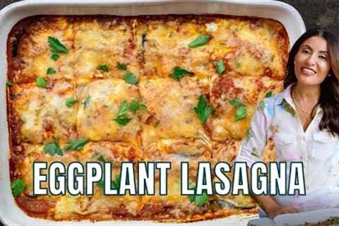 Eggplant Lasagna - Low Carb, Gluten-Free Comfort Food without the Pasta!