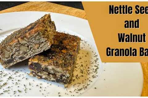 Nettle Seed and Walnut Granola Bar/Energy Bar Vegan Recipe