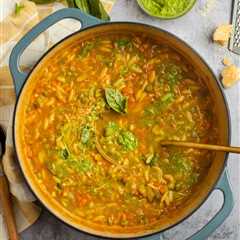 Vegetable Soup with Pesto