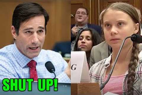 Brave Congressman HUMILIATÉS Clueless Greta Thunberg to her face in Congress