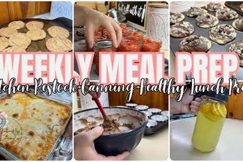 *REALISTIC* No Spend Weekly Meal Prep || Kitchen Restock