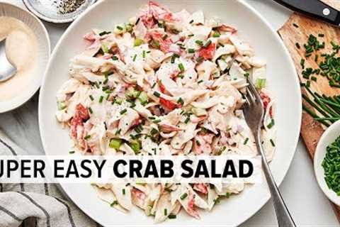 CRAB SALAD that''s super easy and a lunchtime favorite!