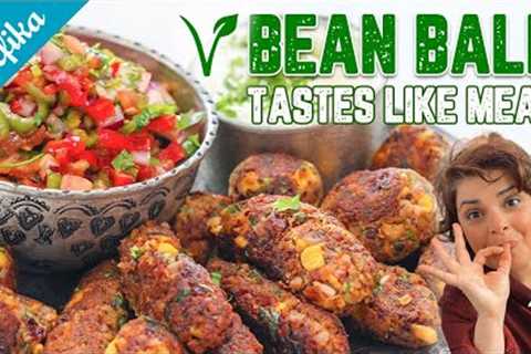 Refika’s Special Bean Ball Recipe 🧆 FEELS LIKE MEAT! —Vegetarian, Healthy, Tasty and Easy Meal Idea