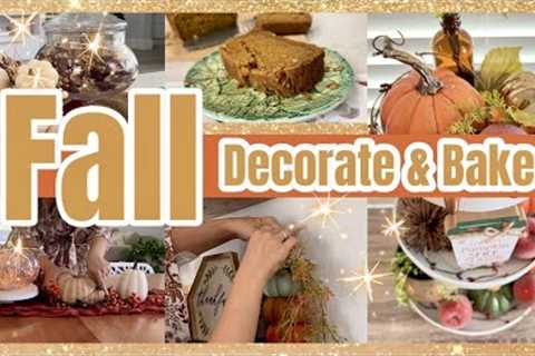 FALL DECORATE WITH ME / FALL HOME DECOR / BAKING PUMPKIN BREAD RECIPE (GLUTEN FREE / VEGAN)