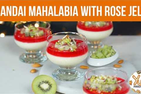 Thandai Mahalabia With Rose Jelly