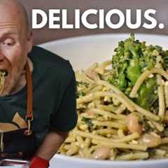 Family-Favorite Plant-Based Pesto Pasta | Easy Weeknight Dinner | Vegan