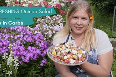 REFRESHING Quinoa Salad! 🌿🍅 | From the GARDEN to Your Table | Low in Carbs | Melmii Food