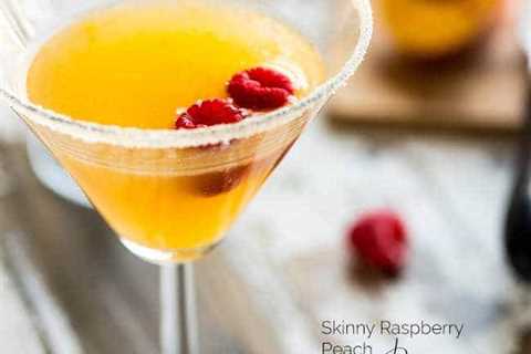 Peach Martini with Raspberry {Super Simple}