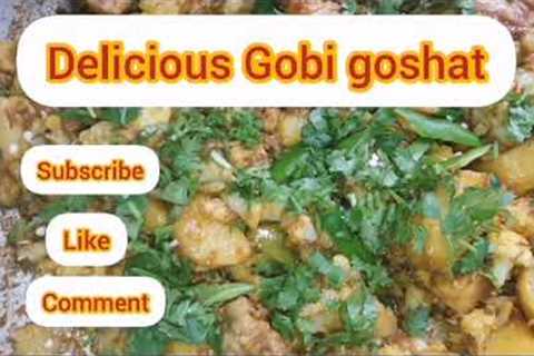 Delicious Gobi gosht recipe #cookingrecipes