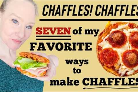 How to make Keto Low Carb Chaffles | 7 of my favorite Keto Egg Fast Chaffle meals and recipes