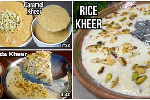 3 Instant Kheer Recipes | How To Make Perfect Kheer | Rabdi Recipe in 15 Minutes | Classic Kitchen