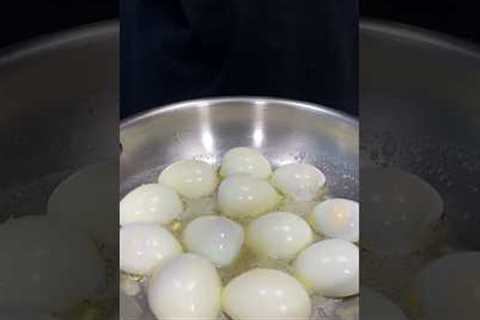 Boiled Egg Fry ASMR Cooking || #shorts #food #cooking #indianasmrworld #asmr #nonveg #egg