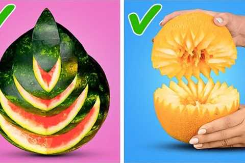 Amazing Hacks to Cut Fruits and Veggies🍅🔪