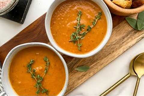 Vegan Roasted Tomato and Squash Soup Recipe