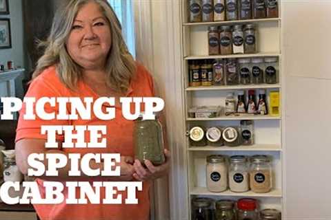 SPICE CABINET MINI-MAKEOVER     #pantryorganization #pantry #herbs #spices