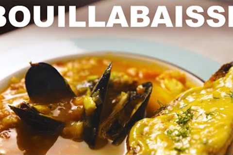 Bouillabaisse — Frenchy fish stew with croutons and rouille