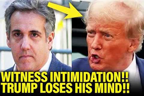 BELLIGERENT Trump SHOWS UP to ATTACK Michael Cohen at Trial