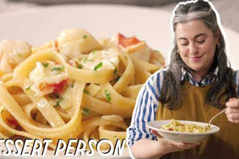 DELICIOUS LOBSTER PASTA RECIPE WITH CLAIRE SAFFITZ | DESSERT PERSON