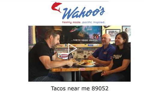 Tacos near me 89052 - Wahoo's Tacos Restaurant - Good Food Games & Drinks