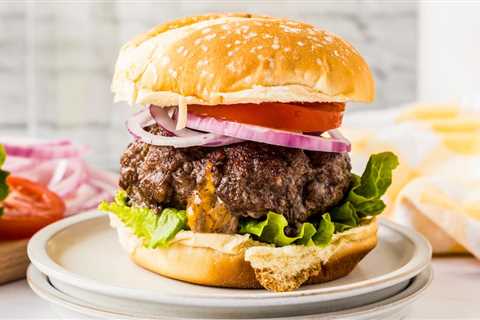 Cheese-Stuffed Air Fryer Burgers