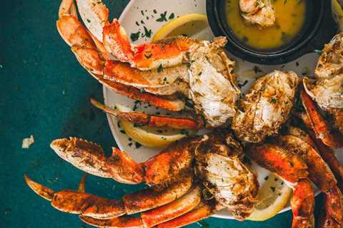 Steamed Dungeness Crab Legs