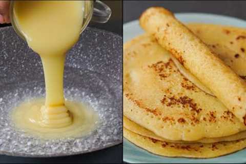 I Combined Condensed Milk With Water & Make This Delicious Crepe Recipe | Easy & Quick..