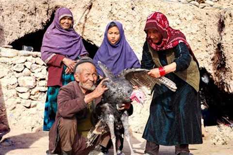 An Old Lovers Turkey and Naan Recipe from Afghanistan (Village Cooking)