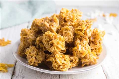 No Bake Peanut Butter Cornflake Cookies Recipe – NO Corn Syrup to Boil