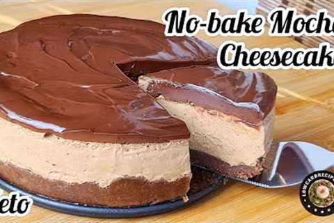 AMAZING NO-BAKE KETO MOCHA CHEESECAKE | NO EGGS | NO TOOLS | SUPER EASY