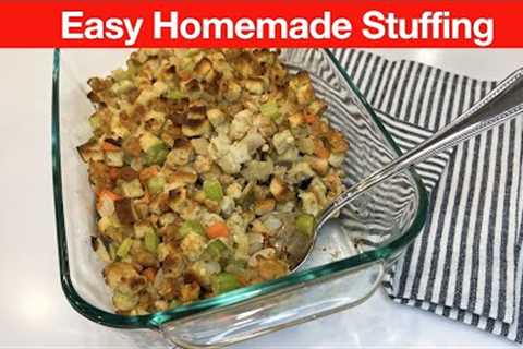 MASTERING THANKSGIVING | Herb Infused Cubed Bread Stuffing Recipe