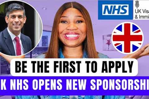 Good News Finally UK NHS Opens New Sponsorship Opportunity For Everyone