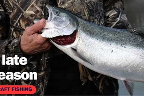 Late Season Coho | TWITCHING Limits | Raft Fishing