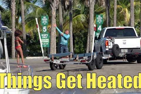 Things Get Heated at the Ramp!! | Miami Boat Ramps | 79th Street