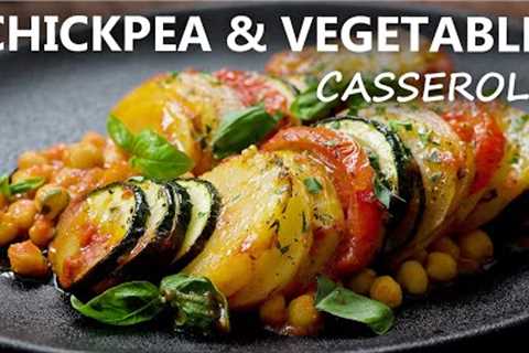 CHICKPEA and VEGETABLE CASSEROLE Recipe | Healthy Vegan and Vegetarian Meal Ideas | Chickpea Recipes