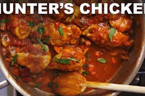 Chicken chasseur (Frenchy chicken stew with tomatoes and butter)