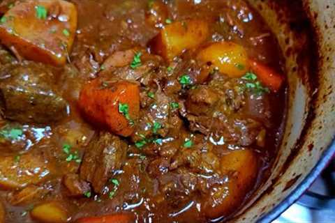 BEEF STEW is perfect on a cold day | Oven Beef Stew Recipe In One Pot