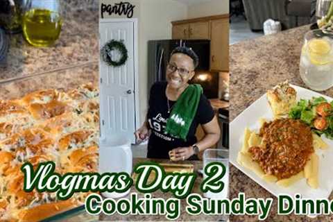 VLOGMAS DAY 2 | DITL | COOKING SUNDAY DINNER | HANG OUT WITH ME